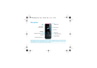 Philips X523 Mobile Phone User Manual - cover page