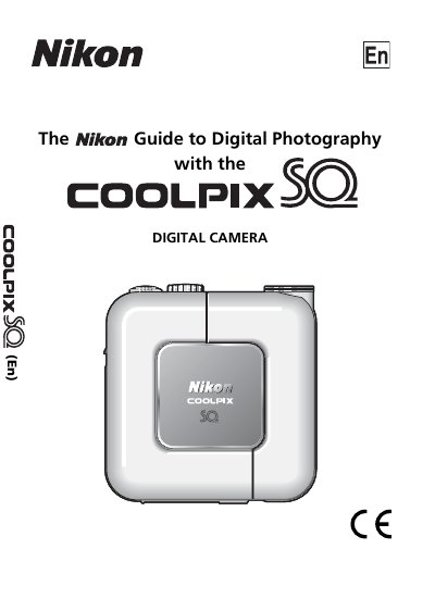 Nikon COOLPIX SQ Digital Camera User Manual - cover page