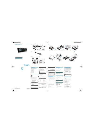 Philips CEM250 Car Audio System Quick Start Guide - cover page