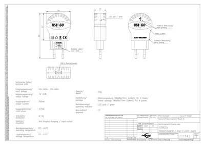 ANSMANN 5111143 Datasheet - cover page
