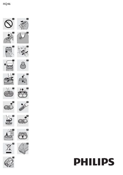 Philips HQ46 Shaver User Manual - cover page