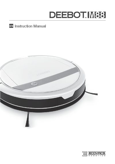 Ecovacs DM88 Robot Vacuum Instruction Manual - cover page