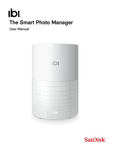 SanDisk ibi Smart Photo Manager User Manual - cover page