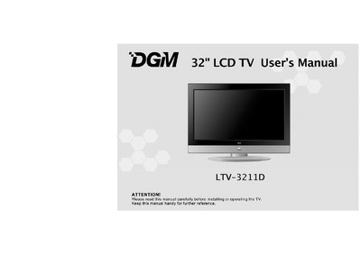 DGM LTV-3211D LCD TV User Manual