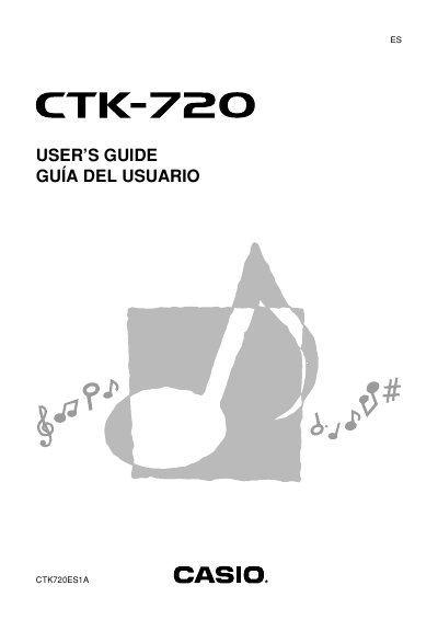 Casio CTK-720 Electronic Musical Instrument User's Guide