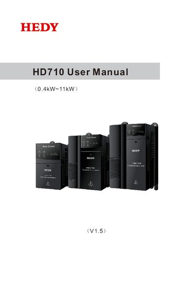 HEDY HD710 AC Drive User Manual