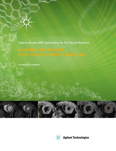 Agilent nScope eMRI Accessible MRI Methods Application Brochure - cover page