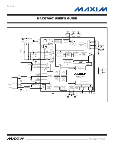 Maxim Integrated MAXQ7667 User Manual - cover page