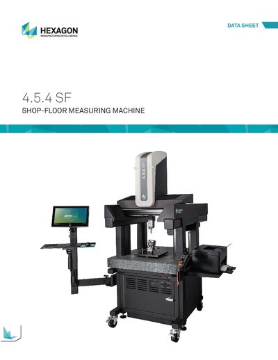 Hexagon SF Shop-Floor Measuring Machine Data Sheet - cover page