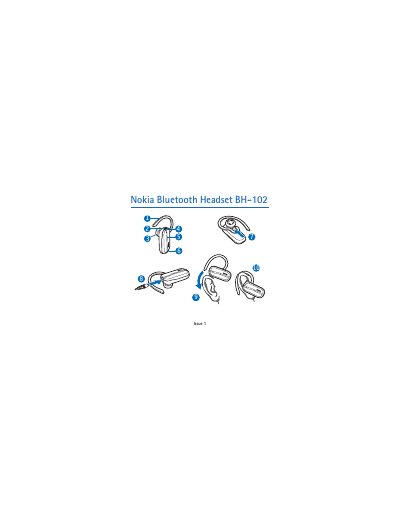 Nokia BH-102 Bluetooth Headset User Manual - cover page