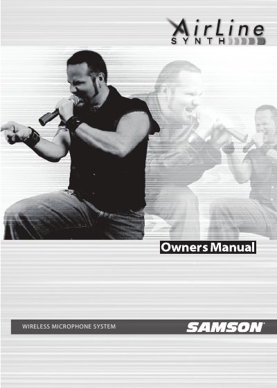 Samson AR300/AX300 Wireless Microphone System User Manual - cover page