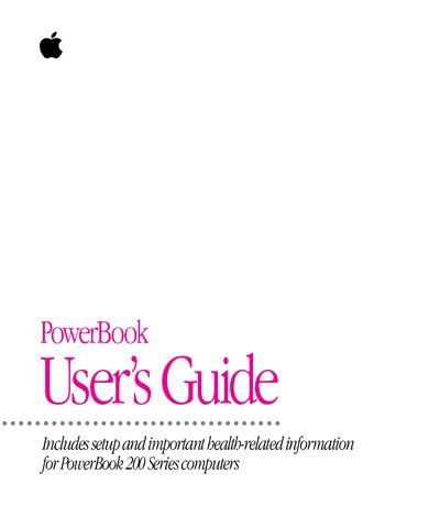 Apple PowerBook 200 Series User's Guide - cover page