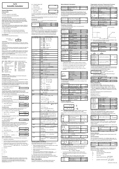 HP 9s Scientific Calculator User Manual - cover page