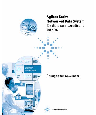 Agilent Cerity Networked Data System Pharmaceutical QA/QC User Exercises Manual - cover page
