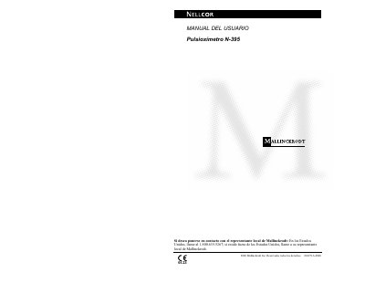 Nellcor N-395 Pulse Oximeter User Manual