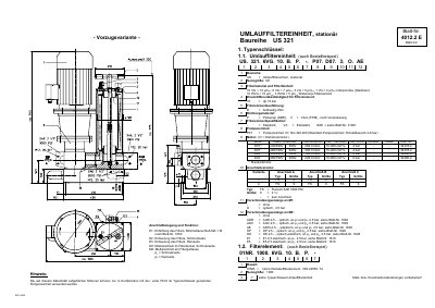 INTERNORMEN US 321 Circulation Filter Unit Datasheet - cover page