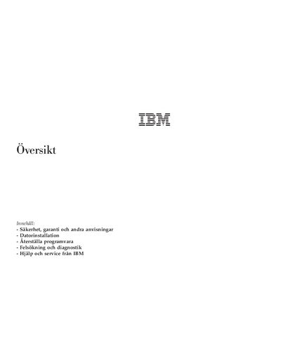 IBM Overview Guide - cover page