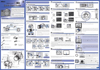 Nikon D80 Digital Camera Quick Start Guide - cover page