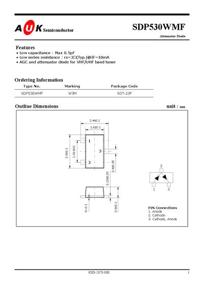 SDP530WMF Datasheet - cover page