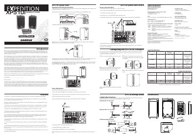 Samson XP510i Portable PA System User Manual - cover page