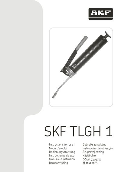 SKF TLGH 1 User Manual - cover page