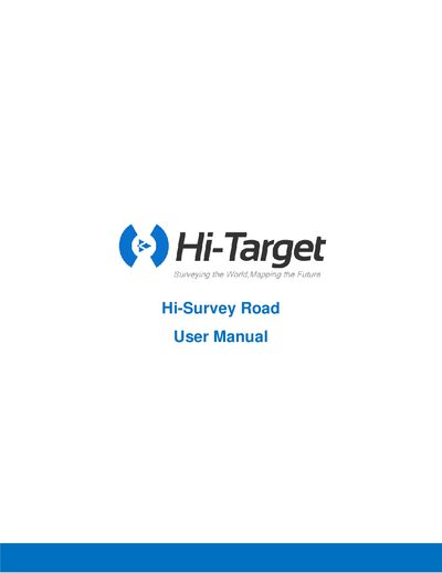 Hi-Survey Road Software User Manual