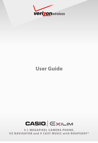 Motorola 5.1 MEGAPIXEL CAMERA PHONE User Manual - cover page
