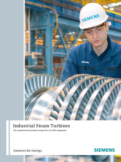 Siemens SST-100 – SST-900 Industrial Steam Turbines Product Leaflet