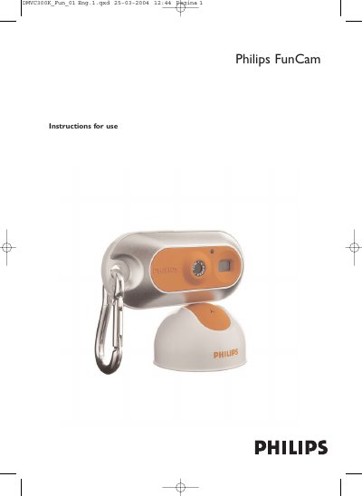 Philips FunCam DMVC 300K User Manual - cover page