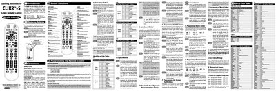 CLIKRTM 5UR5U-8780L & UR5U-8790L Universal Remote Control User Manual - cover page