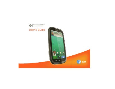 Motorola Bravo with MOTOBLUR User Guide - cover page