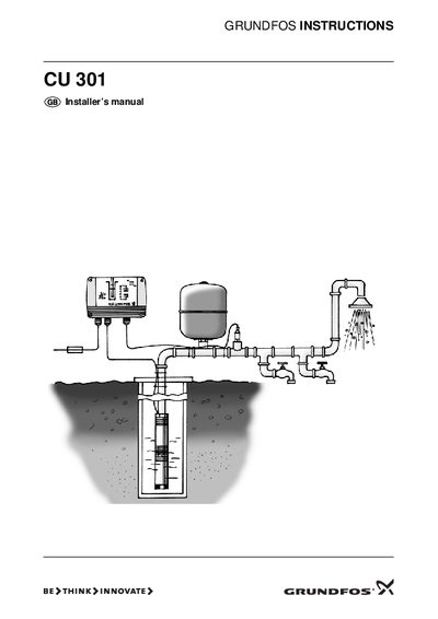 Grundfos CU 301 Installation Guide - cover page