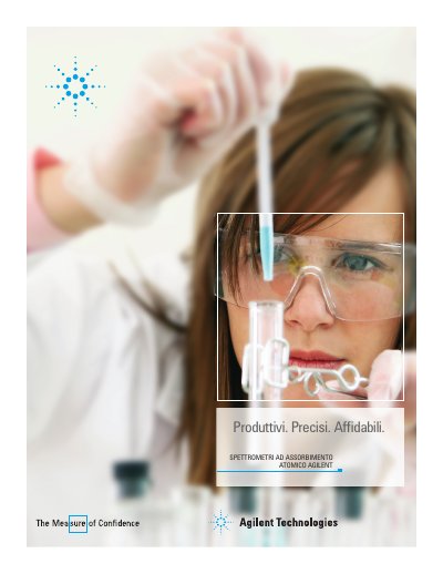 Agilent 6 Atomic Absorption Spectrometers Product Leaflet - cover page
