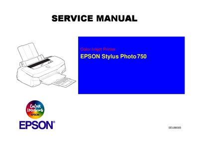 Epson Stylus Photo 750 Printer Service Manual - cover page