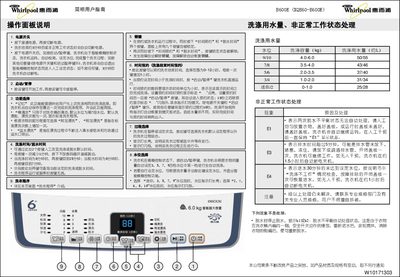 Whirlpool B600E Washing Machine User Manual - cover page