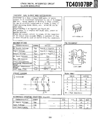TC40107BP handbook - cover page