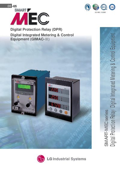 LG GIMAC-III Digital Protection Relay Manual - cover page