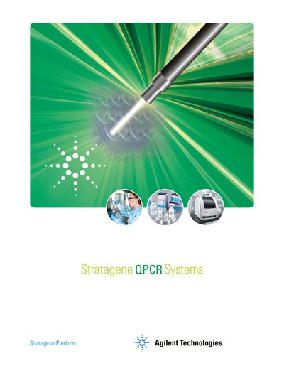 Stratagene Mx3000P and Mx3005P QPCR Systems Product Leaflet - cover page