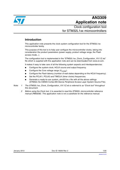 ST AN3309 handbook