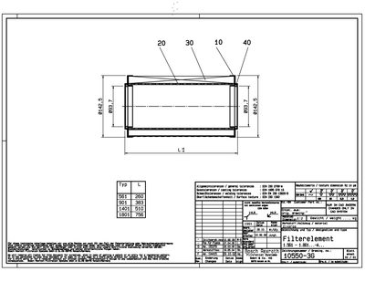 Filtration Systems Typ L Datasheet - cover page