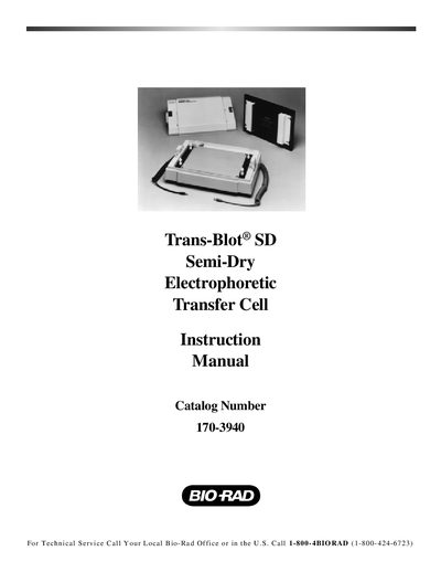 BIO RAD 170-3940 Instruction Manual - cover page