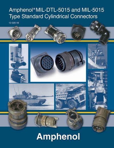 Amphenol MIL-DTL-5015 MIL-5015 Type Standard Cylindrical Connectors1 - cover page