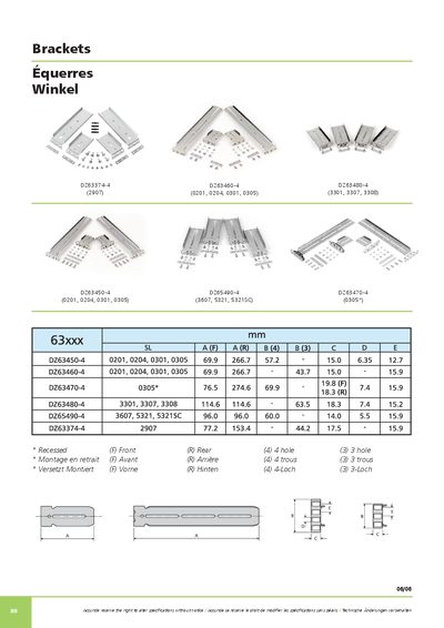 Accuride Brackets Product Leaflet - cover page