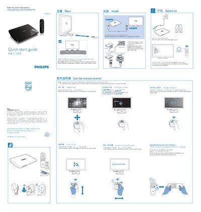 Philips HMP8100 Quick Start Guide - cover page