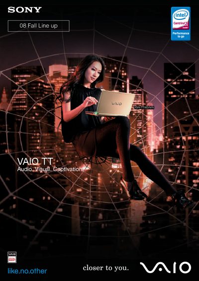 SONY VAIO TT Audio. Visual. Captivation.08 Fall Line up Manual - cover page