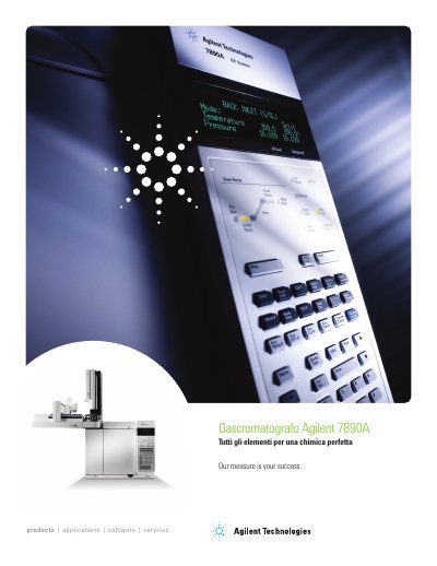 Agilent 7890A Gas Chromatograph Product Brochure - cover page