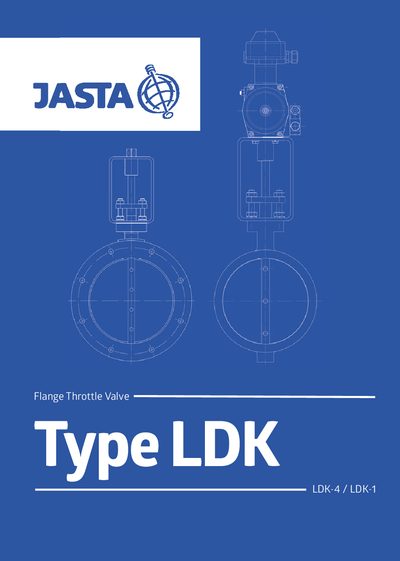 LDK LDK-4 / LDK-1 Flange Throttle Valve Technical Data Sheet - cover page