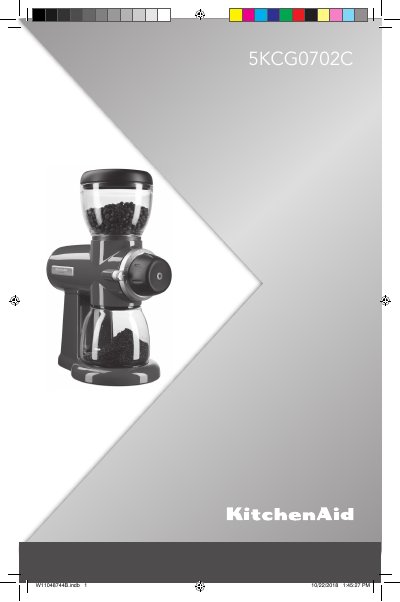 KitchenAid 5KCG0702C Burr Grinder User Manual