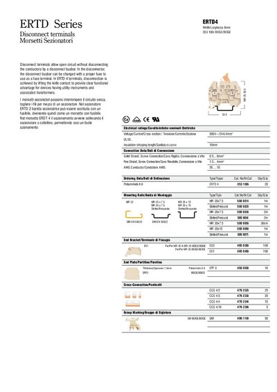 IMO ERTD Series Disconnect Terminals Product Leaflet - cover page