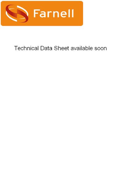 Farnell Technical DATA SHEET available soon - cover page